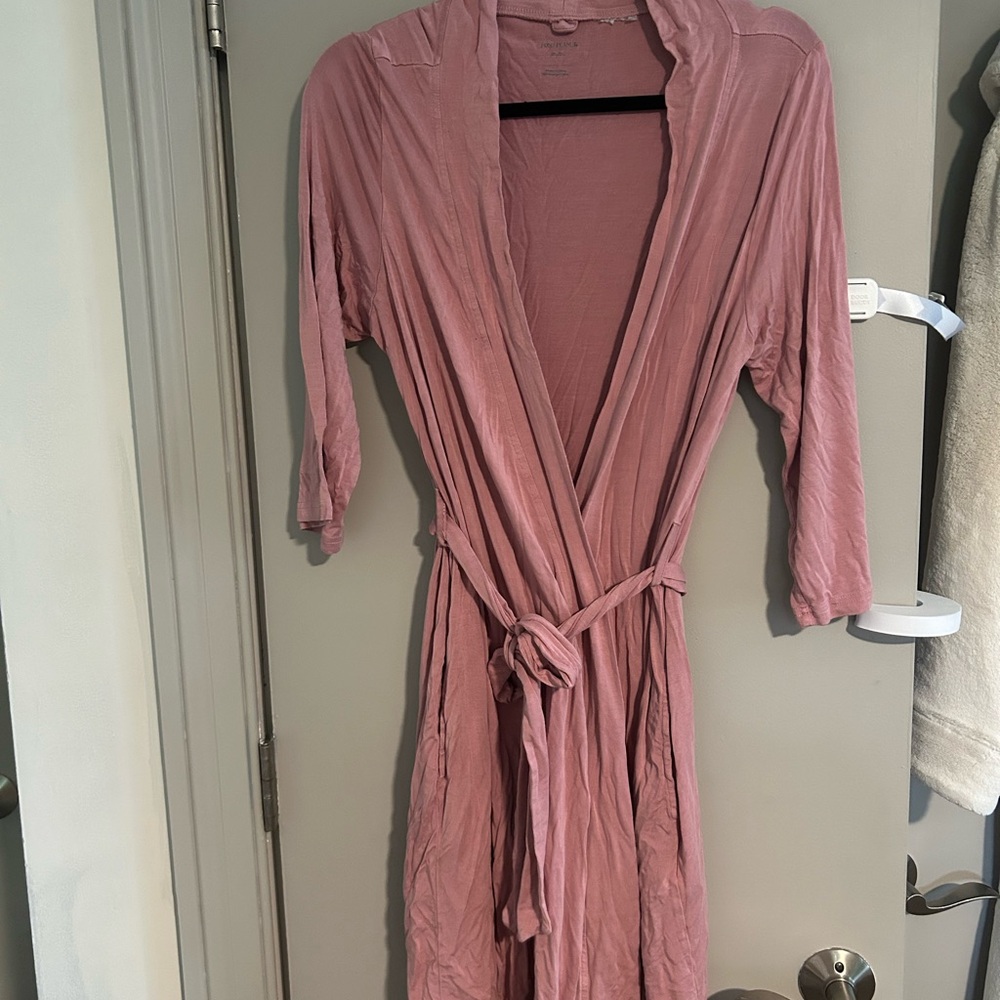 Posh Peanut Pink Shawl Collar Robe